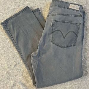 Levi's Women's Mid Rise Skinny Gray Denim Jeans Size 34x32